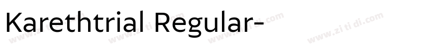 Karethtrial Regular字体转换